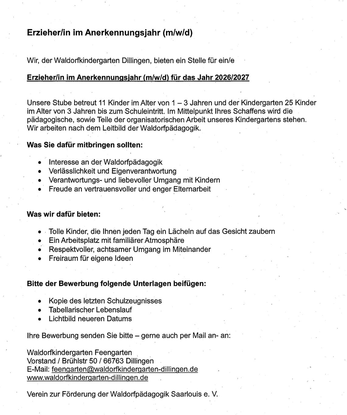 Waldorfkindergarten Dillingen